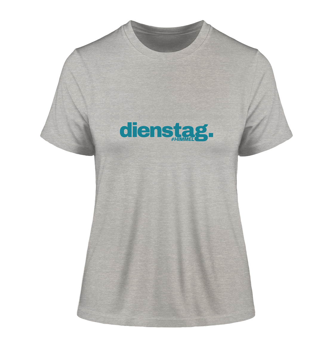 T-Shirt "Dienstag" - #Himmel - Fitted Ladies Organic Shirt