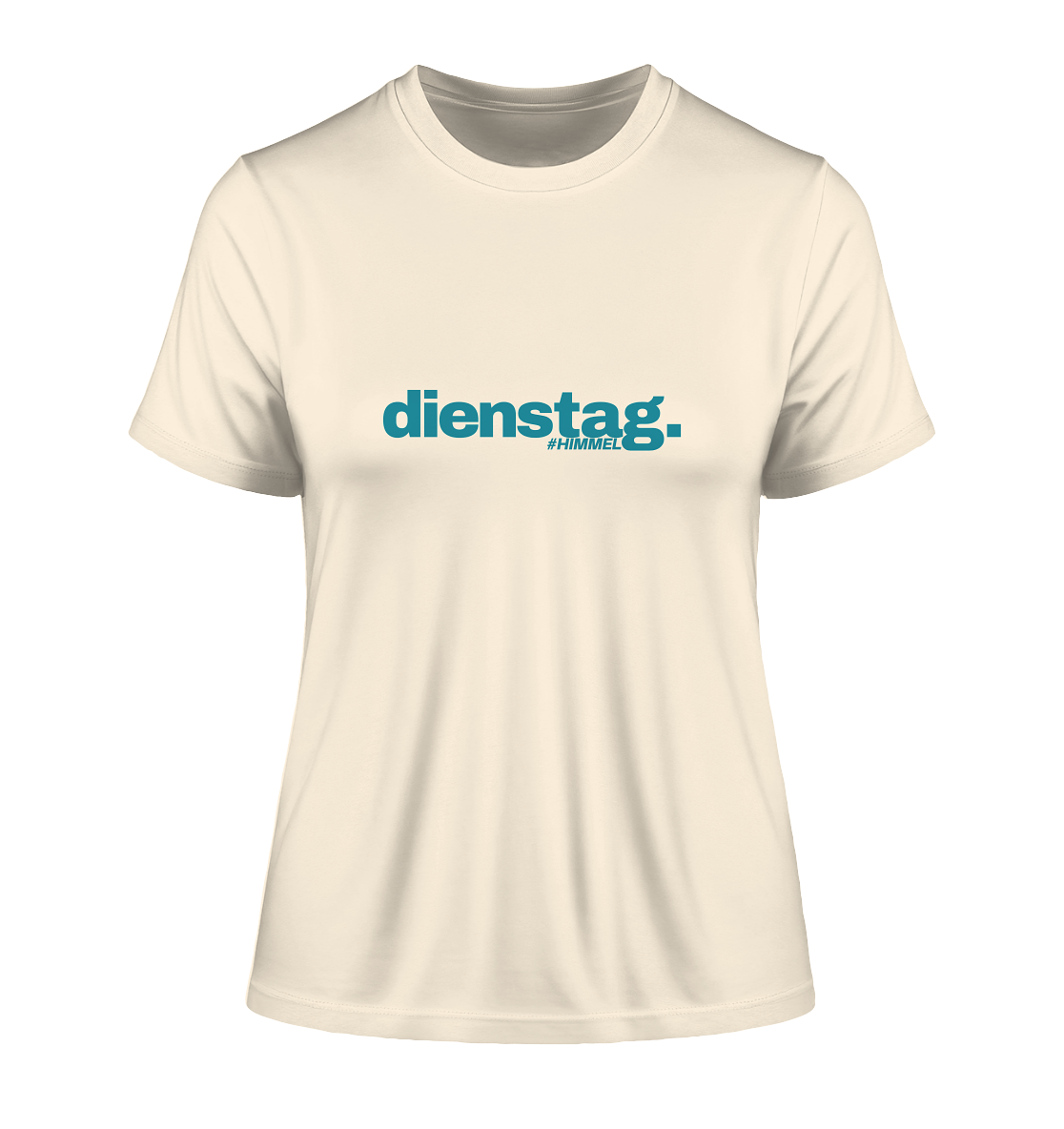 T-Shirt "Dienstag" - #Himmel - Fitted Ladies Organic Shirt