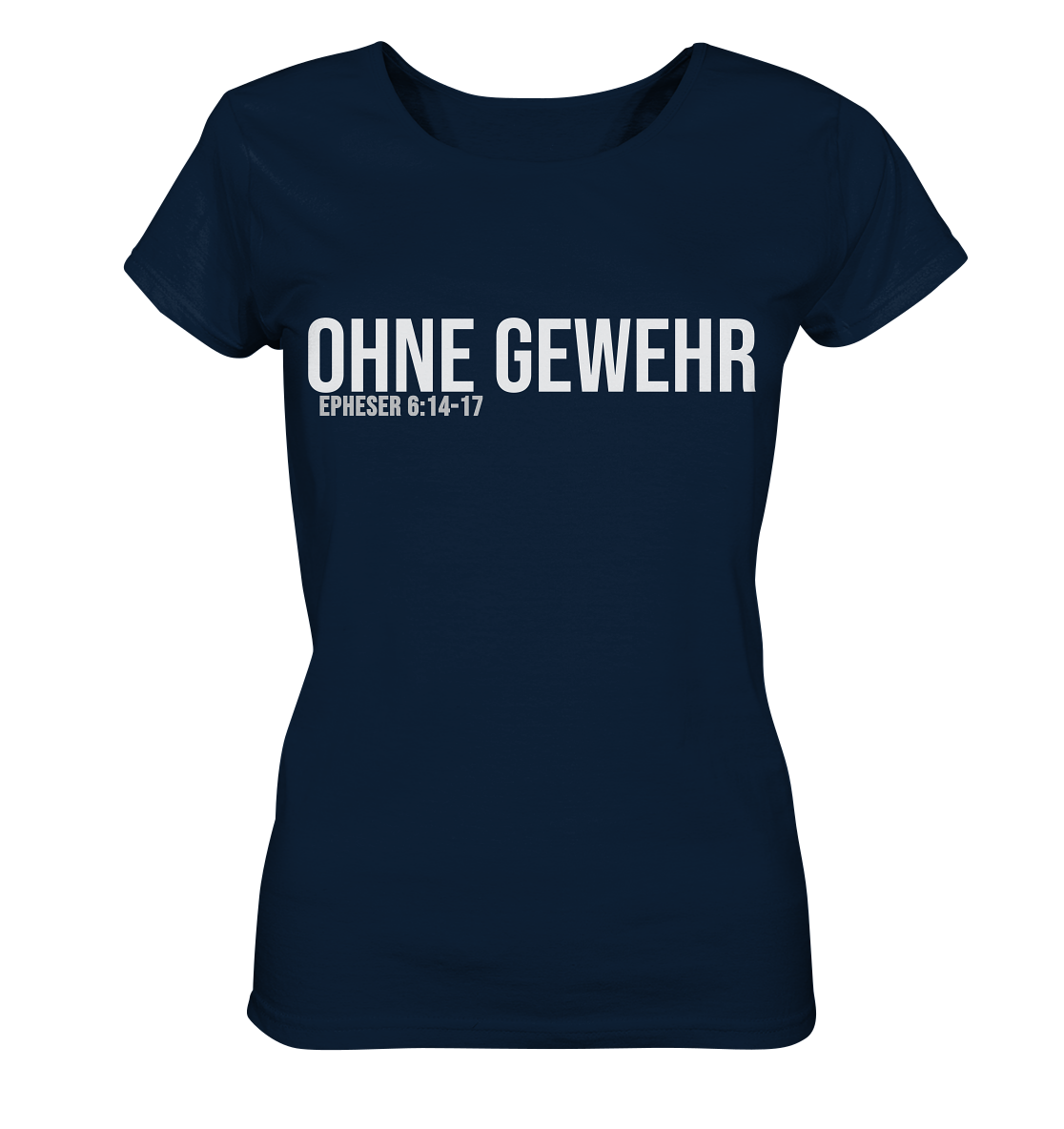 OHNE GEWEHR - weiß auf bunt - Ladies Organic Shirt