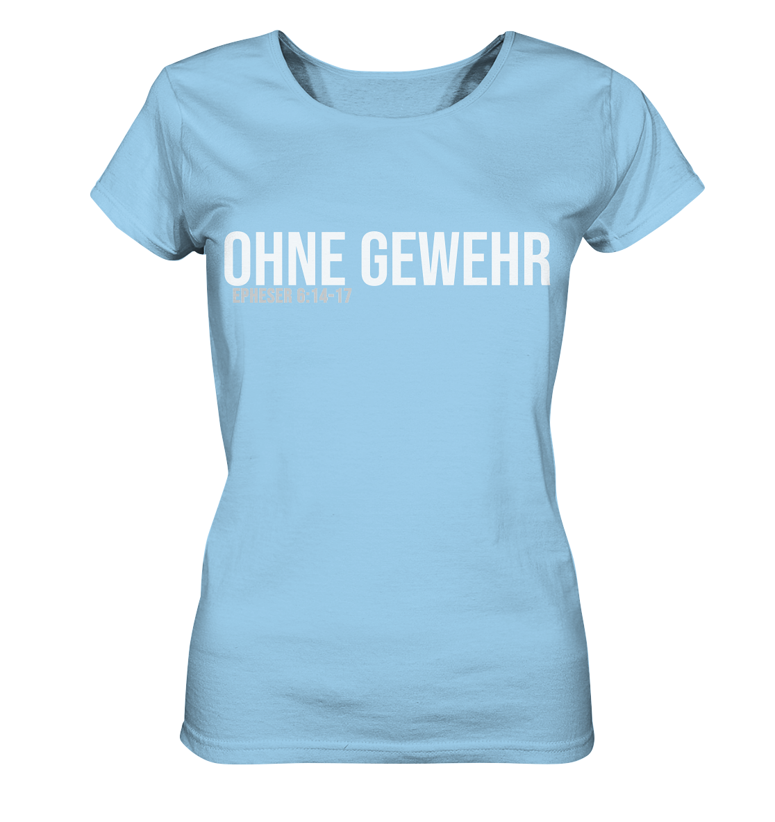 OHNE GEWEHR - weiß auf bunt - Ladies Organic Shirt