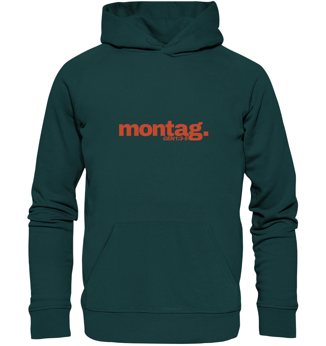 T-Shirt "Montag" - Genesis 1:3-5 - Organic Hoodie