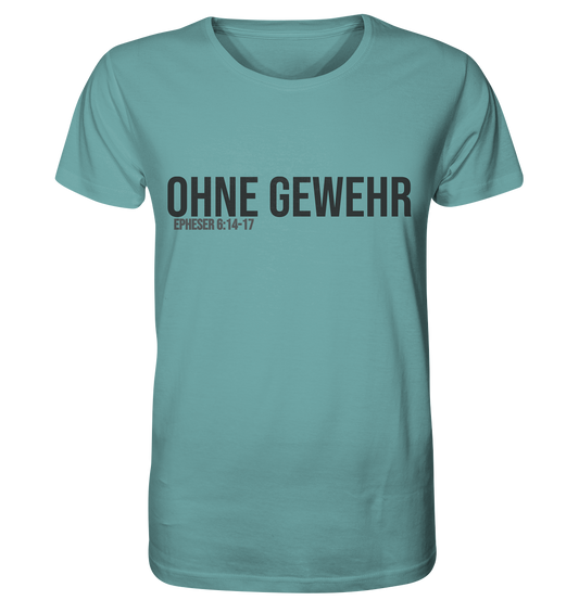 OHNE GEWEHR - grau auf bunt - Organic Shirt