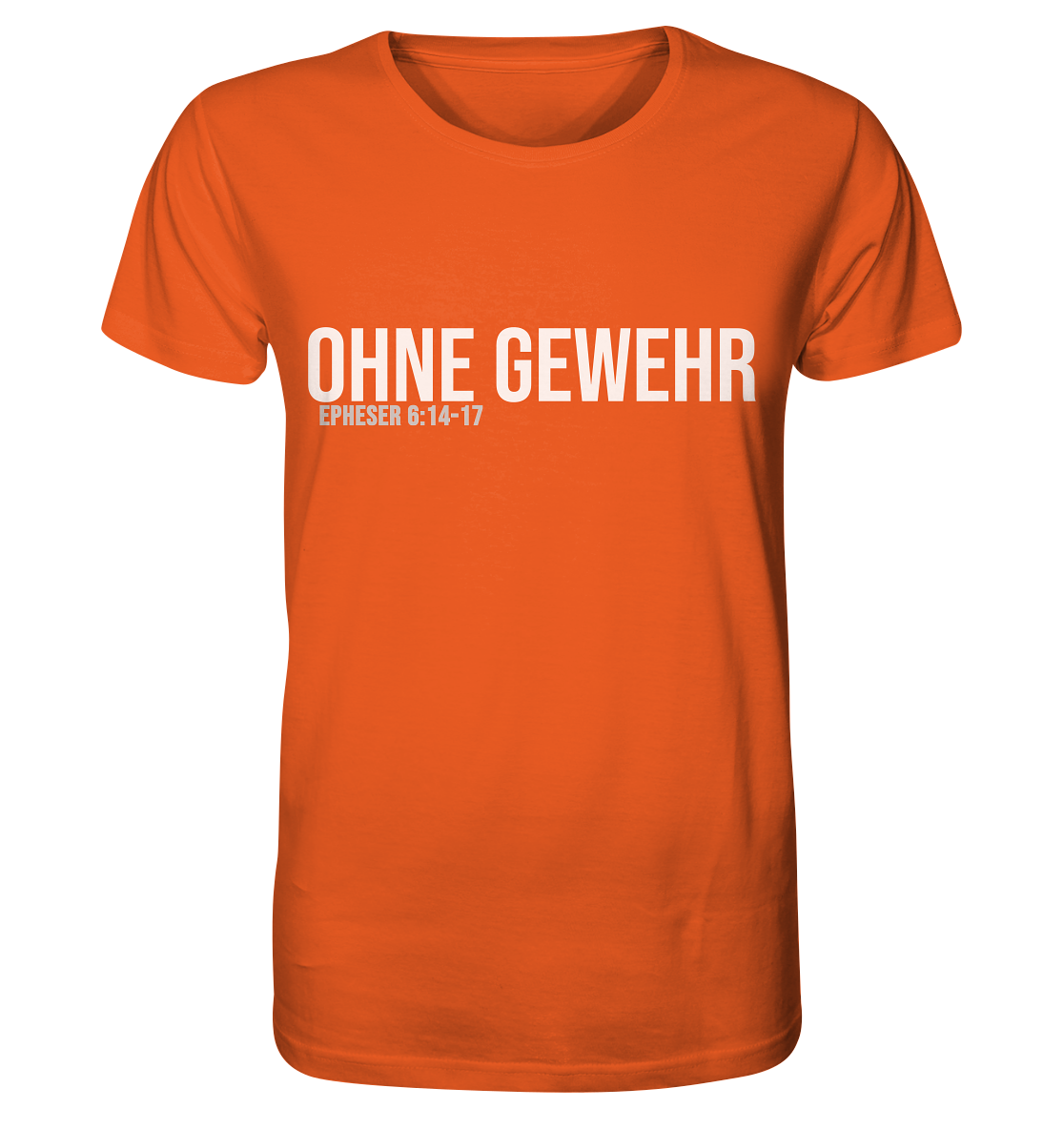 OHNE GEWEHR - weiß auf bunt - Organic Shirt