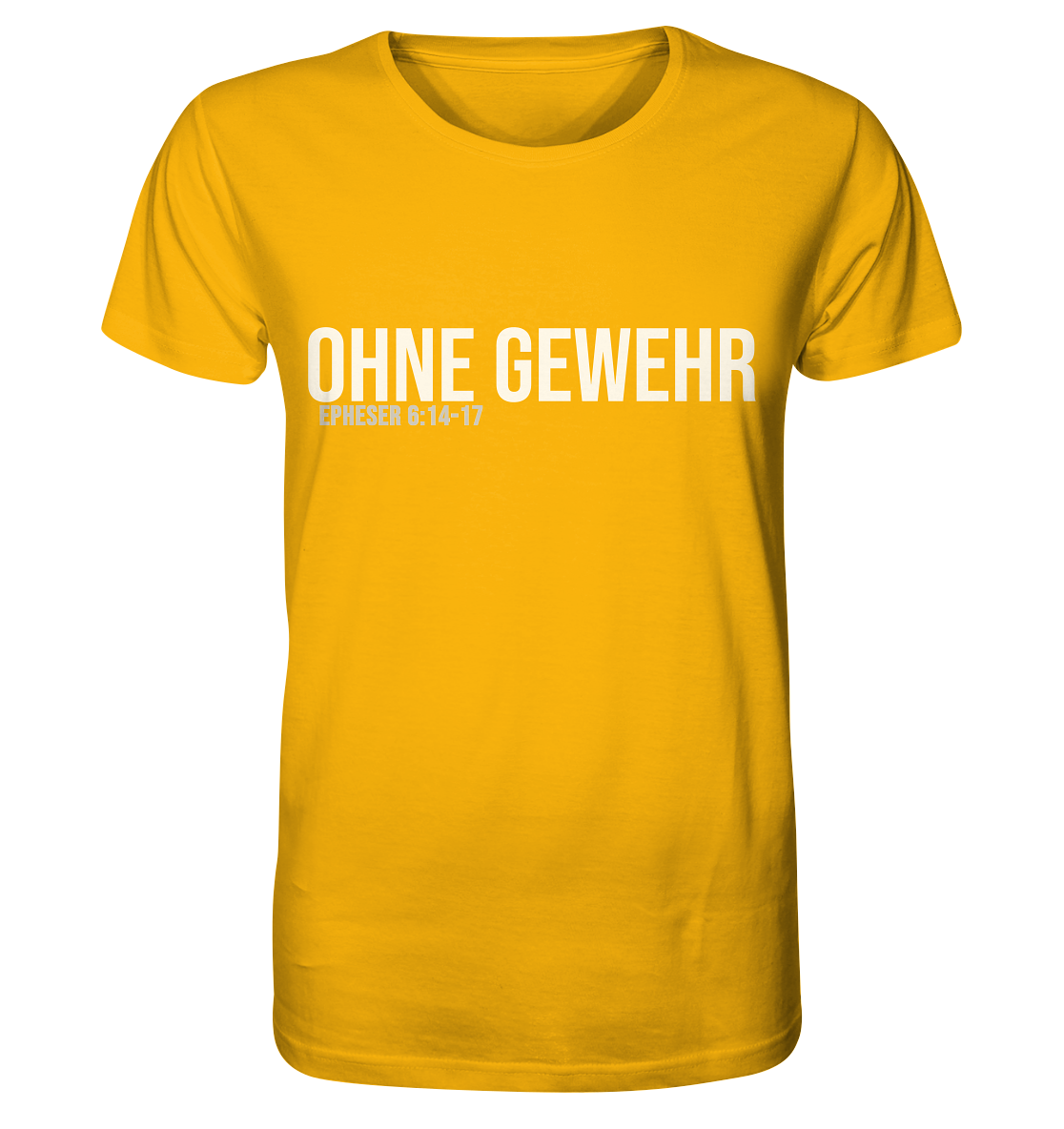 OHNE GEWEHR - weiß auf bunt - Organic Shirt